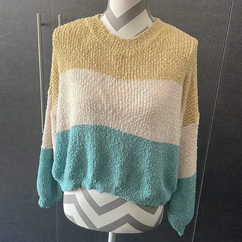 Darling cozy striped sweater - Picture 6 of 8
